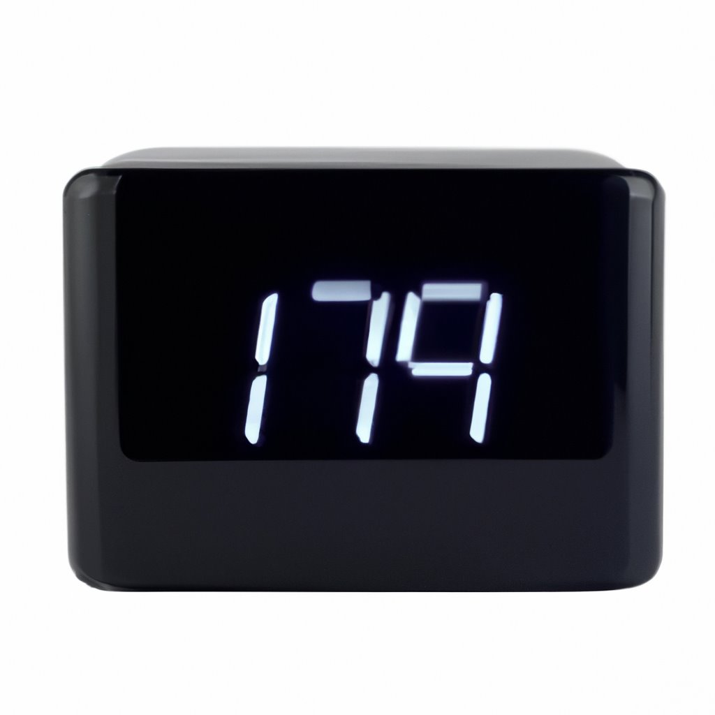 Digital Alarm Clock, LED Display, Snooze Function, Battery Backup, 12/24 Hour Format