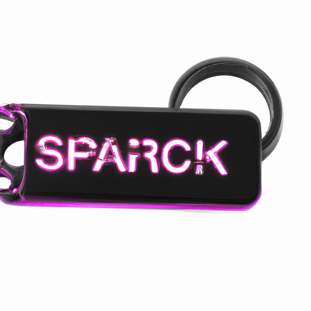 LED keychain, spark tech, tech accessory, keychain, LED light